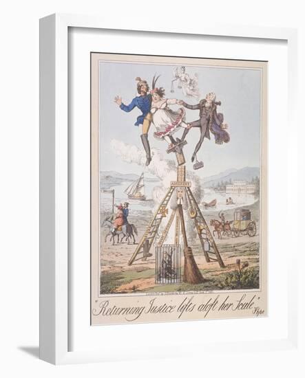 Returning Justice Lifts Aloft Her Scale, 1821-Theodore Lane-Framed Giclee Print