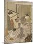 Returning Sails of the Towel Rack (Tenugui-Kake No Kihan), C.1766-Suzuki Harunobu-Mounted Giclee Print