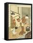 Returning Sails of the Towel Rack-Suzuki Harunobu-Framed Stretched Canvas