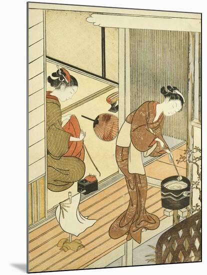 Returning Sails of the Towel Rack-Suzuki Harunobu-Mounted Giclee Print