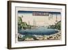 Returning Ships, Kanazawa', from the Series 'Eight Views of Famous Places'-Toyokuni II-Framed Giclee Print