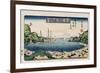 Returning Ships, Kanazawa', from the Series 'Eight Views of Famous Places'-Toyokuni II-Framed Giclee Print