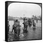 Returning to Camp after a Day's Shoot in the Behar Jungle, India, 1909-Underwood & Underwood-Framed Stretched Canvas