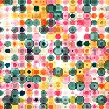 Circles Pattern Retro Background-Reuki-Art Print