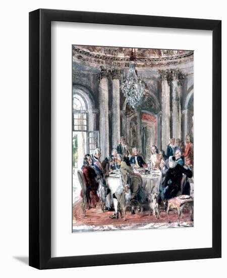 Reunion at the Mansion, 1849-Adolph Menzel-Framed Giclee Print