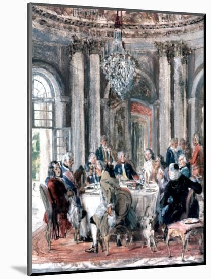 Reunion at the Mansion, 1849-Adolph Menzel-Mounted Giclee Print