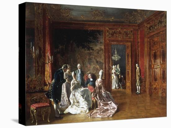 Reunion D'Elegantes-Johann Hamza-Stretched Canvas