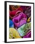 Reunion-made bags for sale, Covered Market, St-Paul, Reunion Island, France-Walter Bibikow-Framed Photographic Print