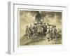 Reunion of Tcherkesse Princes, Sodja Valley, on the Black Sea, Plate 3 from a Book on the Caucasus-Grigori Grigorevich Gagarin-Framed Giclee Print