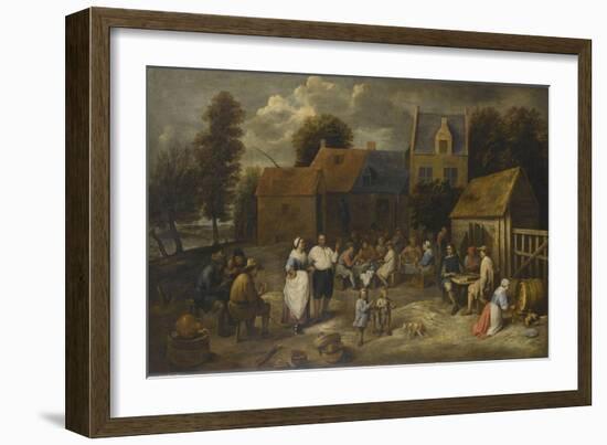 Réunion villageoise-Gillis Van Tilborch-Framed Giclee Print