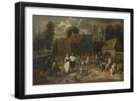 Réunion villageoise-Gillis Van Tilborch-Framed Giclee Print