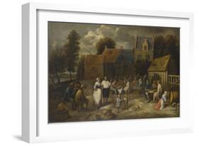 Réunion villageoise-Gillis Van Tilborch-Framed Giclee Print