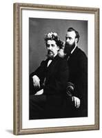 Rev Francis Ward Monck and William Oxley, Spiritualists-null-Framed Photographic Print