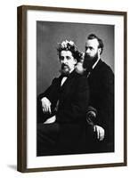 Rev Francis Ward Monck and William Oxley, Spiritualists-null-Framed Photographic Print
