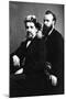 Rev Francis Ward Monck and William Oxley, Spiritualists-null-Mounted Photographic Print
