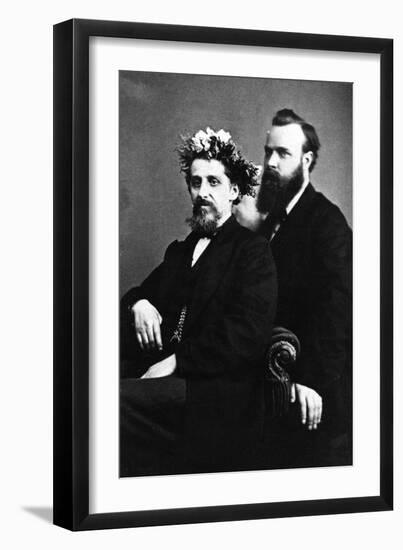 Rev Francis Ward Monck and William Oxley, Spiritualists-null-Framed Photographic Print