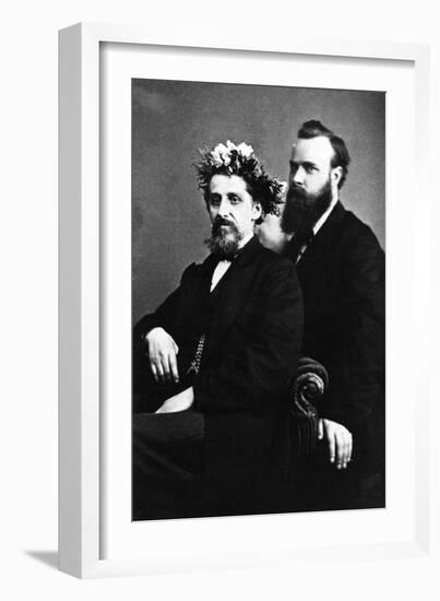 Rev Francis Ward Monck and William Oxley, Spiritualists-null-Framed Photographic Print