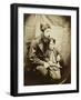 Rev. James Langton Clark and Son Charles (Robin), 1864-Lewis Carroll-Framed Photographic Print