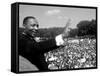 Rev. Martin Luther King Jr. Giving His "I Have a Dream" Speech During March on Washington-Francis Miller-Framed Stretched Canvas