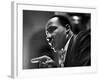 Rev. Martin Luther King Jr. Speaking in First Baptist Church at Rally for Freedom Riders-Paul Schutzer-Framed Premium Photographic Print