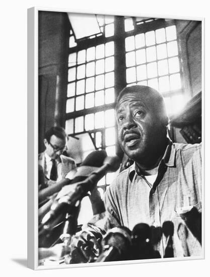 Rev. Ralph Abernathy, Leader of the 'Poor Peoples Campaign' Held a Press Conference from Jail-null-Framed Photo