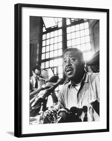 Rev. Ralph Abernathy, Leader of the 'Poor Peoples Campaign' Held a Press Conference from Jail-null-Framed Photo