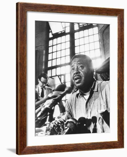 Rev. Ralph Abernathy, Leader of the 'Poor Peoples Campaign' Held a Press Conference from Jail-null-Framed Photo