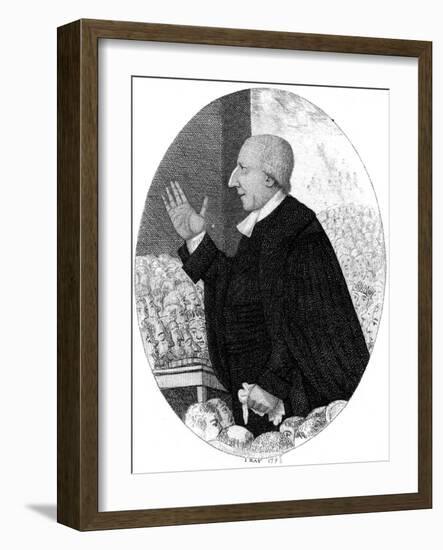 Rev Rowland Hill (Kay)-John Kay-Framed Art Print