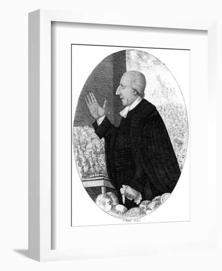 Rev Rowland Hill (Kay)-John Kay-Framed Art Print