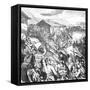 Rev War, Battle Novi 1799-Ludwig Burger-Framed Stretched Canvas