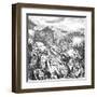 Rev War, Battle Novi 1799-Ludwig Burger-Framed Art Print