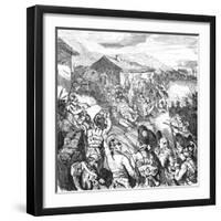 Rev War, Battle Novi 1799-Ludwig Burger-Framed Art Print