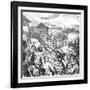 Rev War, Battle Novi 1799-Ludwig Burger-Framed Art Print