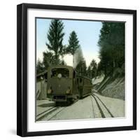 Revard Railway, a Trench, Aix-Les-Bains (Savoy, France), around 1900-Leon, Levy et Fils-Framed Photographic Print