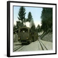 Revard Railway, a Trench, Aix-Les-Bains (Savoy, France), around 1900-Leon, Levy et Fils-Framed Photographic Print