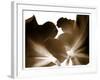 Reveal on White I-null-Framed Art Print