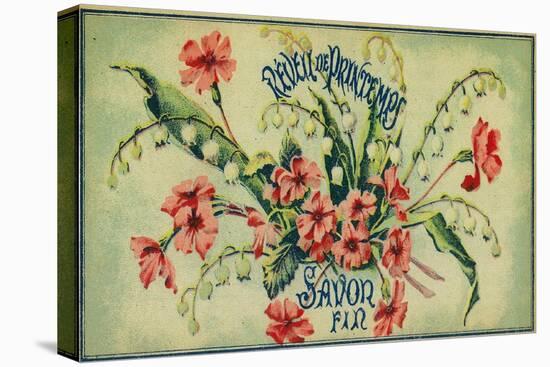 Reveil De Printemps Soap Label - Paris, France-Lantern Press-Stretched Canvas