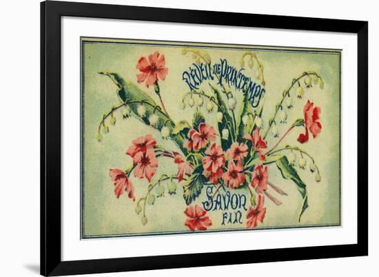 Reveil De Printemps Soap Label - Paris, France-Lantern Press-Framed Art Print