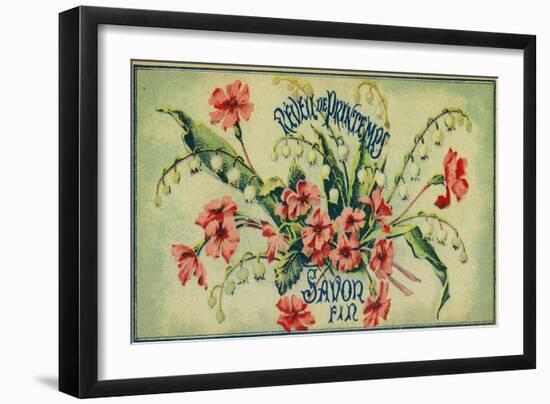 Reveil De Printemps Soap Label - Paris, France-Lantern Press-Framed Art Print