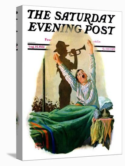 "Reveille," Saturday Evening Post Cover, August 15, 1931-Alan Foster-Stretched Canvas