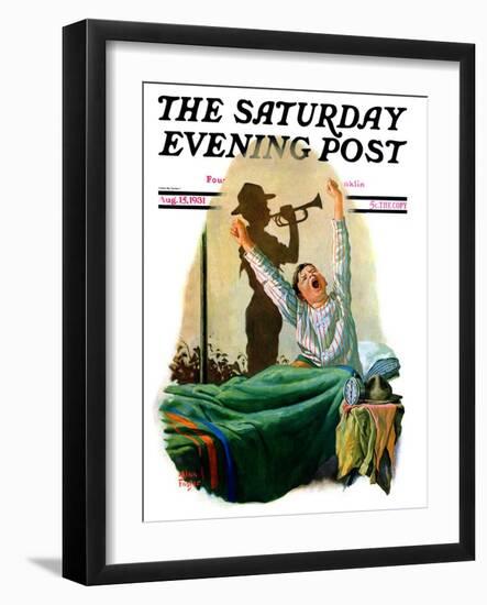 "Reveille," Saturday Evening Post Cover, August 15, 1931-Alan Foster-Framed Giclee Print