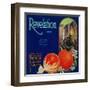 Revelation Orange Label - Naranjo, CA-Lantern Press-Framed Art Print