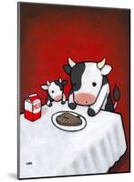 Revenge Is A Dish (Cow)-Luke Chueh-Mounted Art Print