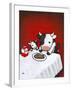 Revenge Is a Dish (Cow)-Luke Chueh-Framed Art Print