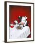 Revenge Is a Dish (Cow)-Luke Chueh-Framed Art Print