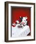 Revenge Is a Dish (Cow)-Luke Chueh-Framed Art Print