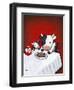 Revenge Is a Dish (Cow)-Luke Chueh-Framed Art Print