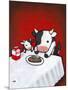 Revenge Is a Dish (Cow)-Luke Chueh-Mounted Premium Giclee Print