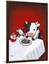 Revenge Is a Dish (Cow)-Luke Chueh-Framed Art Print