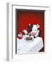 Revenge Is a Dish (Cow)-Luke Chueh-Framed Premium Giclee Print